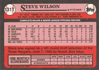 Steve Wilson  baseball card collectible - Main Image 2