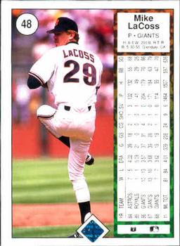 Mike LaCoss  baseball card collectible - Main Image 2