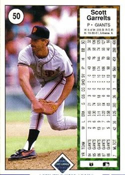 Scott Garrelts  baseball card collectible - Main Image 2