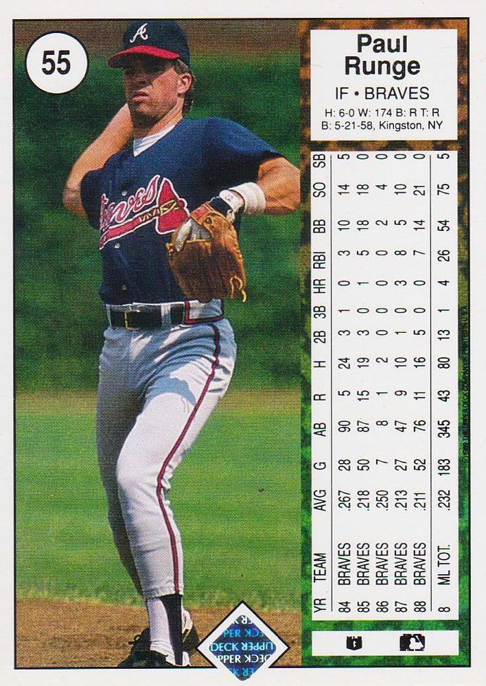 Paul Runge  baseball card collectible - Main Image 2