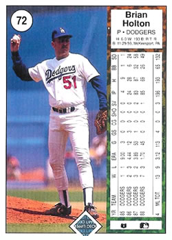 Brian Holton  baseball card collectible - Main Image 2