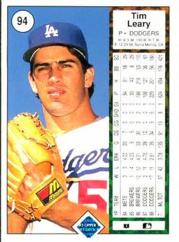 Tim Leary  baseball card collectible - Main Image 2