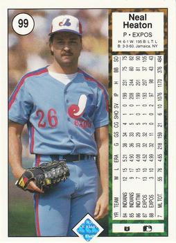 Neal Heaton  baseball card collectible - Main Image 2