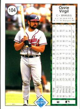 Ozzie Virgil  baseball card collectible - Main Image 2