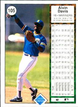Alvin Davis  baseball card collectible - Main Image 2