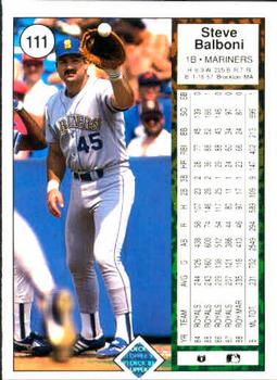 Steve Balboni  baseball card collectible - Main Image 2