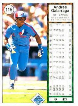 Andres Galarraga  baseball card collectible - Main Image 2