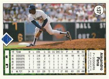 Alejandro Pena  baseball card collectible - Main Image 2