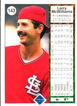 Larry McWilliams  baseball card collectible - Main Image 2