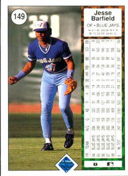 Jesse Barfield  baseball card collectible - Main Image 2