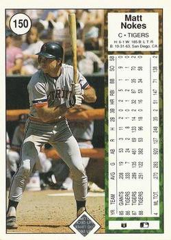 Matt Nokes  baseball card collectible - Main Image 2