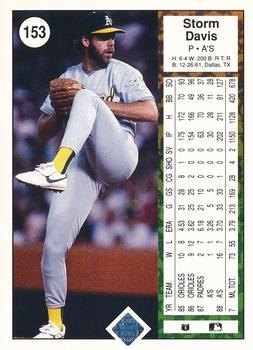 Storm Davis  baseball card collectible - Main Image 2