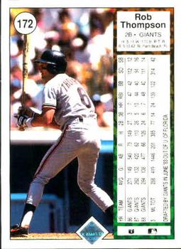 Rob Thompson  baseball card collectible - Main Image 2