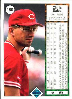 Chris Sabo  baseball card collectible - Main Image 2