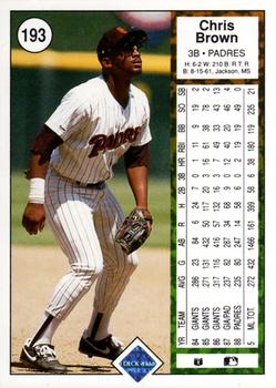 Chris Brown  baseball card collectible - Main Image 2