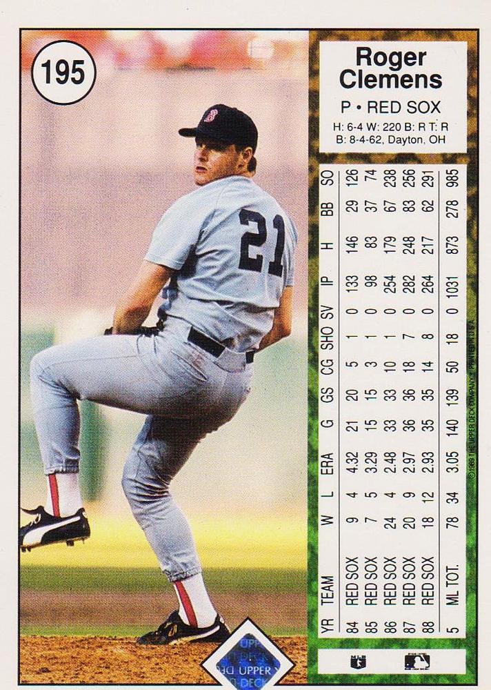 Roger Clemens  baseball card collectible - Main Image 2