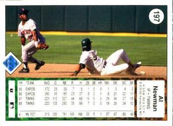 Al Newman  baseball card collectible - Main Image 2