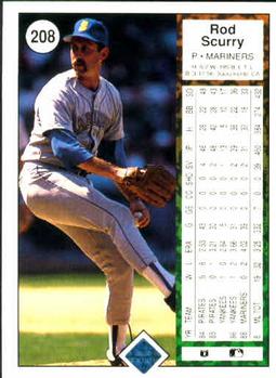 Rod Scurry  baseball card collectible - Main Image 2