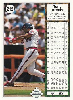 Tony Armas  baseball card collectible - Main Image 2