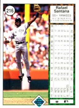 Rafael Santana  baseball card collectible - Main Image 2