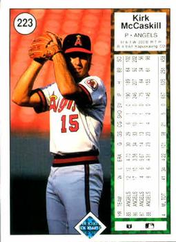 Kirk McCaskill  baseball card collectible - Main Image 2