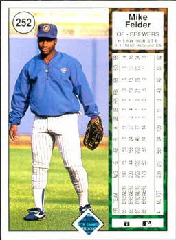 Mike Felder  baseball card collectible - Main Image 2