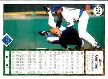 Jim Gantner  baseball card collectible - Main Image 2