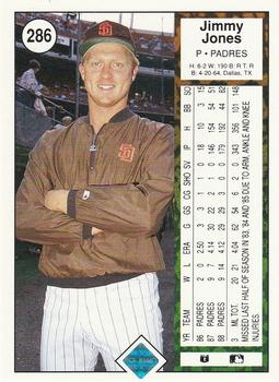 Jimmy Jones  baseball card collectible - Main Image 2