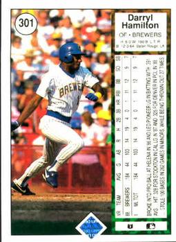 Darryl Hamilton  baseball card collectible - Main Image 2