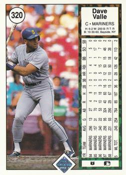 Dave Valle  baseball card collectible - Main Image 2