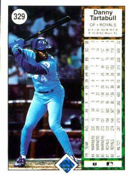 Danny Tartabull  baseball card collectible - Main Image 2