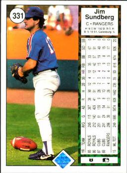 Jim Sundberg  baseball card collectible - Main Image 2