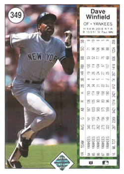 Dave Winfield  baseball card collectible - Main Image 2