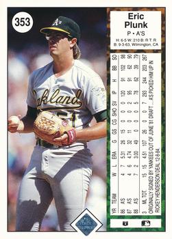 Eric Plunk  baseball card collectible - Main Image 2