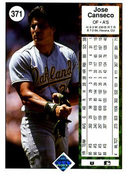 Jose Canseco  baseball card collectible - Main Image 2
