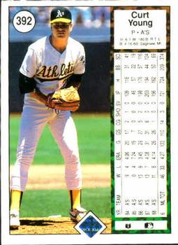Curt Young  baseball card collectible - Main Image 2