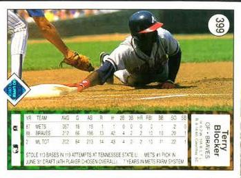 Terry Blocker  baseball card collectible - Main Image 2