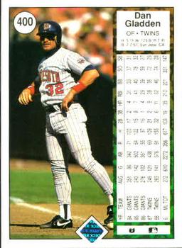 Dan Gladden  baseball card collectible - Main Image 2