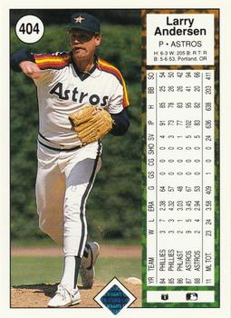 Larry Andersen  baseball card collectible - Main Image 2