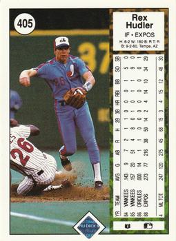 Rex Hudler  baseball card collectible - Main Image 2