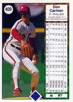 Don Carman  baseball card collectible - Main Image 2