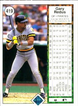 Gary Redus  baseball card collectible - Main Image 2