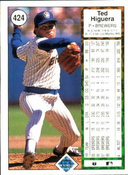 Ted Higuera  baseball card collectible - Main Image 2