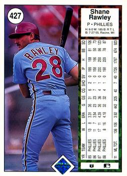 Shane Rawley  baseball card collectible - Main Image 2