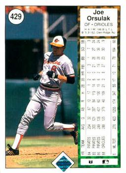 Joe Orsulak  baseball card collectible - Main Image 2