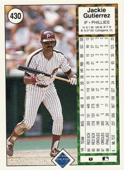 Jackie Gutierrez  baseball card collectible - Main Image 2