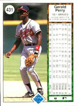 Gerald Perry  baseball card collectible - Main Image 2