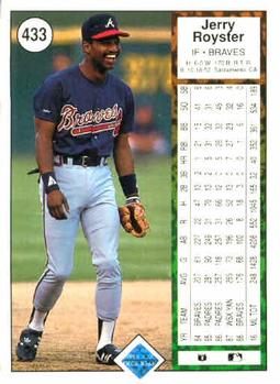 Jerry Royster  baseball card collectible - Main Image 2