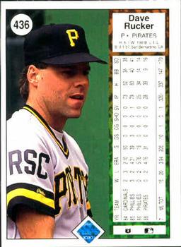 Dave Rucker  baseball card collectible - Main Image 2