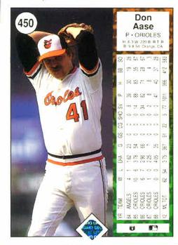Don Aase  baseball card collectible - Main Image 2